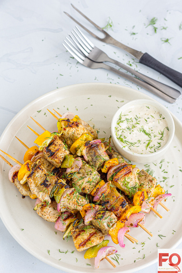 Pan Grilled Fish Skewers  No Oven Grilled Fish - Flavor Quotient